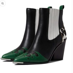 Cowgirl calf hair Steve Madden western boots 8 NIB